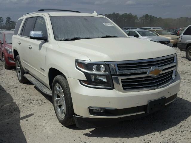 1GNSKCKC1FR734363 - 2015 CHEVROLET TAHOE K150 WHITE photo 1