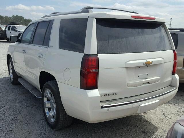 1GNSKCKC1FR734363 - 2015 CHEVROLET TAHOE K150 WHITE photo 3