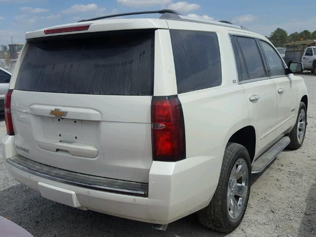 1GNSKCKC1FR734363 - 2015 CHEVROLET TAHOE K150 WHITE photo 4