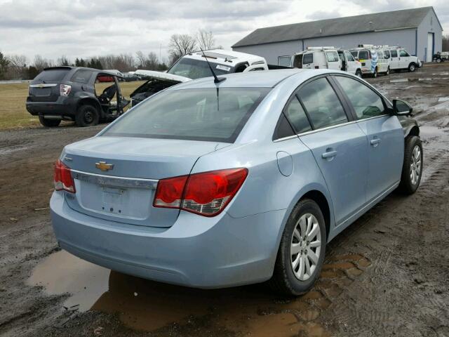 1G1PC5SH3B7150032 - 2011 CHEVROLET CRUZE LS BLUE photo 4