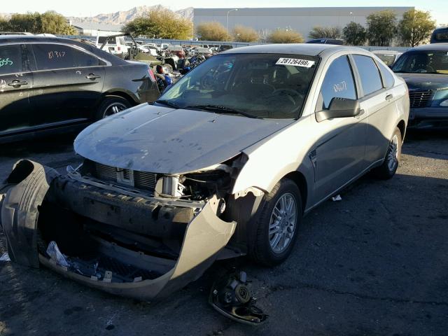 1FAHP35N28W222140 - 2008 FORD FOCUS SE GRAY photo 2