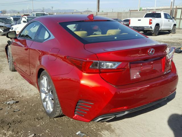 JTHHE5BC1F5006120 - 2015 LEXUS RC 350 RED photo 3