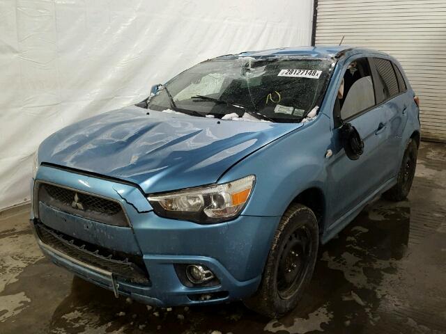 JA4AR4AU8BZ017592 - 2011 MITSUBISHI OUTLANDER TEAL photo 2