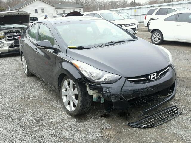 KMHDH4AE2CU228697 - 2012 HYUNDAI ELANTRA GL BLACK photo 1