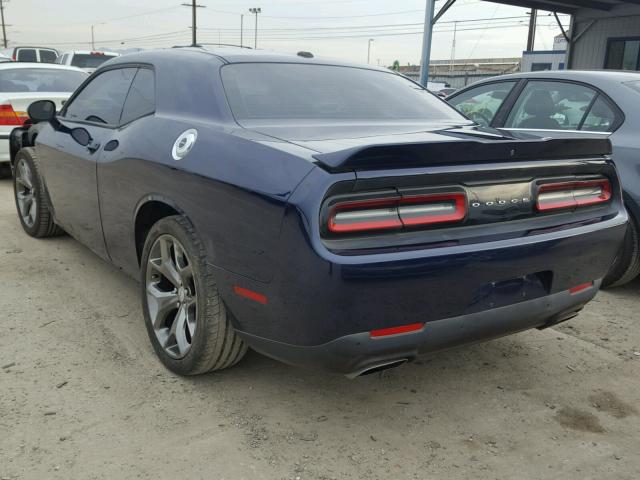 2C3CDZAT1FH715179 - 2015 DODGE CHALLENGER BLUE photo 3