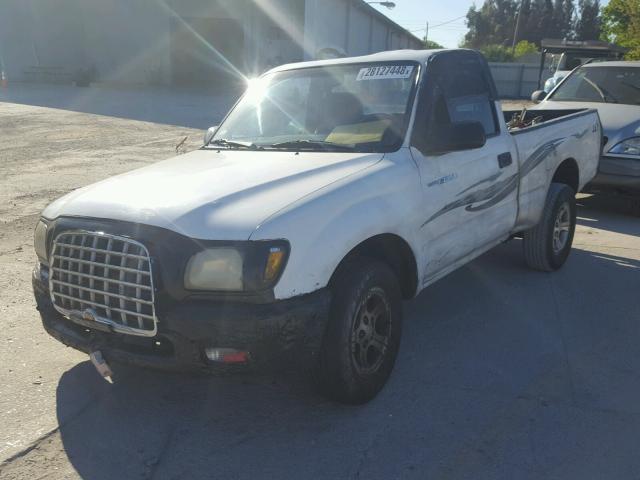 5TENL42N91Z795208 - 2001 TOYOTA TACOMA WHITE photo 2