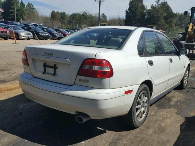 YV1VS29593F929786 - 2003 VOLVO S40 1.9T WHITE photo 4