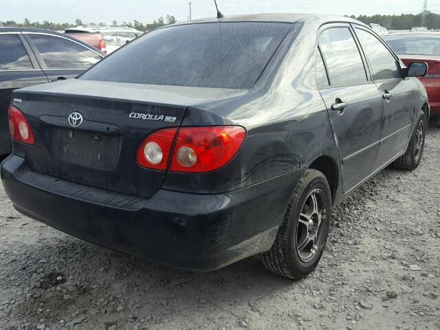 1NXBR32E95Z508326 - 2005 TOYOTA COROLLA CE BLACK photo 4