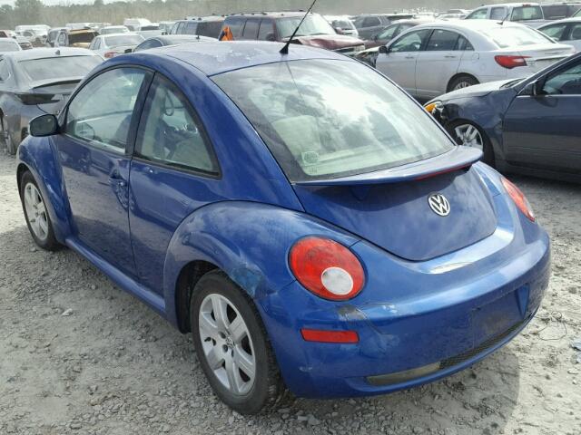 3VWRW31C07M507727 - 2007 VOLKSWAGEN NEW BEETLE BLUE photo 3