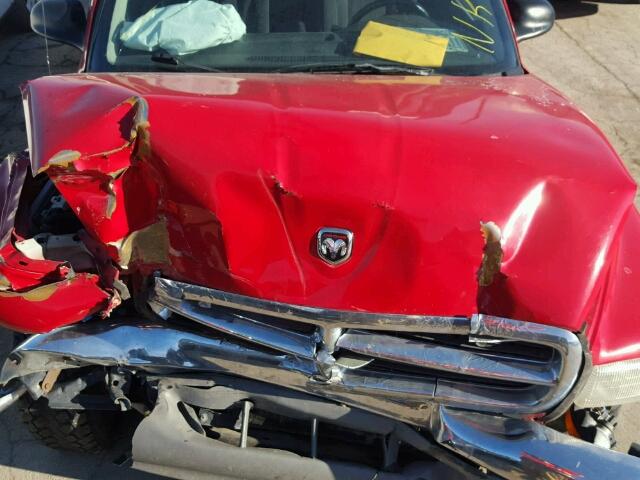 1B7GL2AN21S106774 - 2001 DODGE DAKOTA QUA RED photo 7