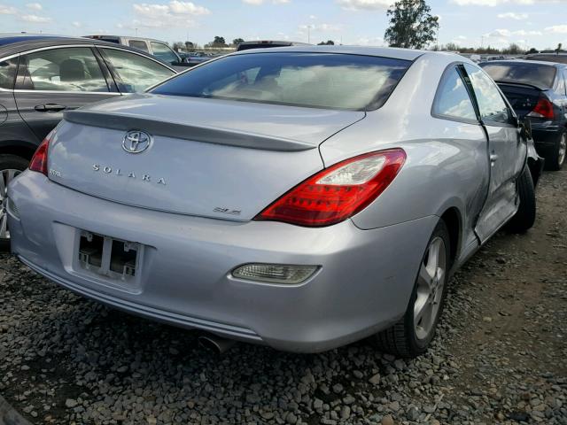 4T1CA30P07U124437 - 2007 TOYOTA CAMRY SOLA SILVER photo 4