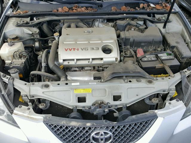 4T1CA30P07U124437 - 2007 TOYOTA CAMRY SOLA SILVER photo 7