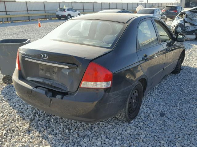 KNAFE121475450137 - 2007 KIA SPECTRA EX BLACK photo 4