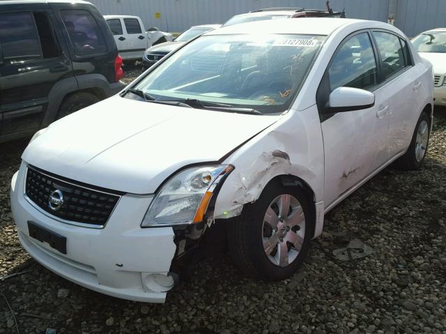 3N1AB61E98L676637 - 2008 NISSAN SENTRA 2.0 WHITE photo 2