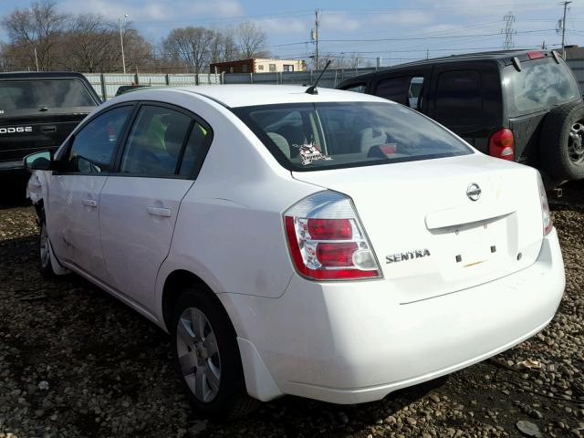 3N1AB61E98L676637 - 2008 NISSAN SENTRA 2.0 WHITE photo 3