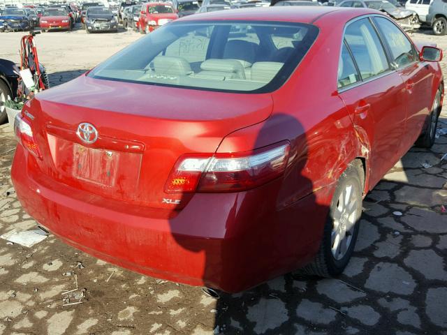 4T1BK46K67U041704 - 2007 TOYOTA CAMRY NEW RED photo 4