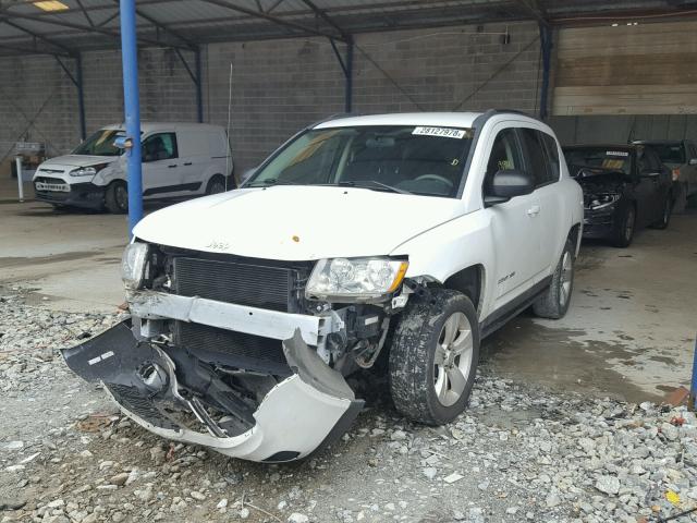 1C4NJCBBXCD503681 - 2012 JEEP COMPASS SP WHITE photo 2