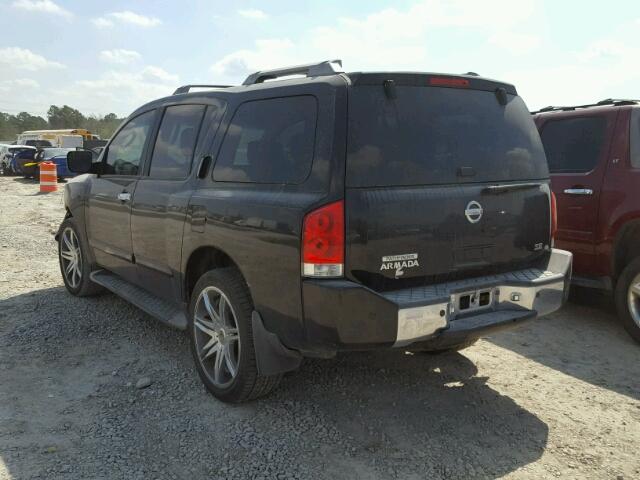 5N1AA08B74N733769 - 2004 NISSAN ARMADA SE BLACK photo 3