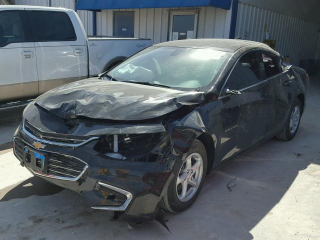 1G1ZB5ST9JF185694 - 2018 CHEVROLET MALIBU LS შავი ფოტო 2