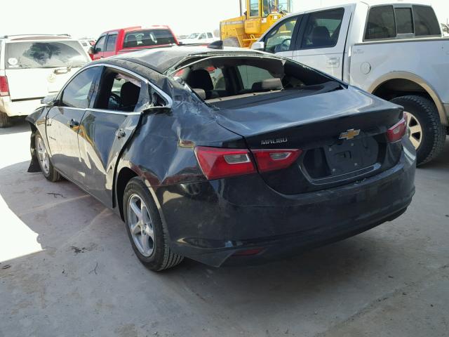 1G1ZB5ST9JF185694 - 2018 CHEVROLET MALIBU LS შავი ფოტო 3