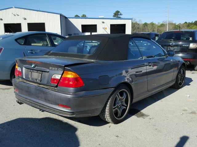 WBABS53412EV88458 - 2002 BMW 330 CI GRAY photo 4