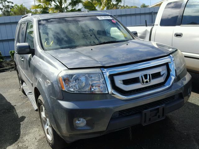 5FNYF4H71BB069195 - 2011 HONDA PILOT EXLN GRAY photo 1