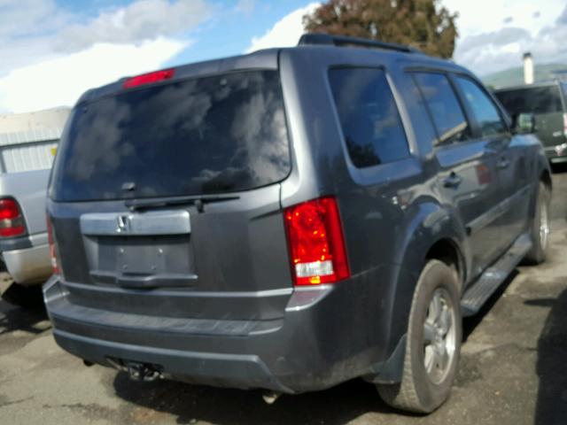 5FNYF4H71BB069195 - 2011 HONDA PILOT EXLN GRAY photo 4