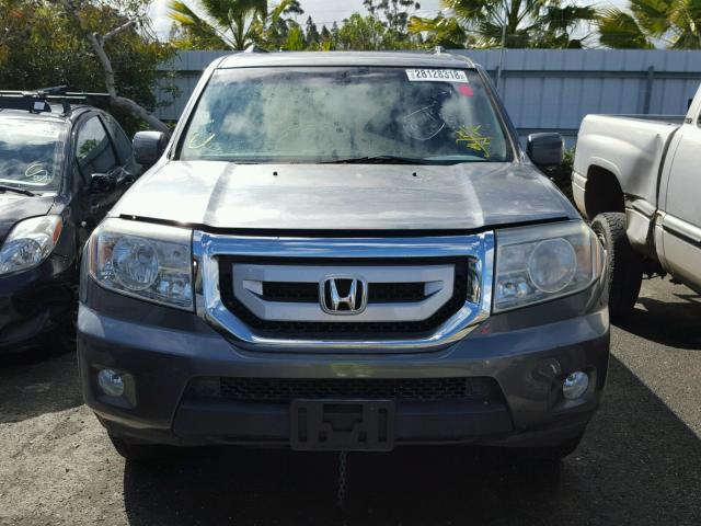 5FNYF4H71BB069195 - 2011 HONDA PILOT EXLN GRAY photo 9