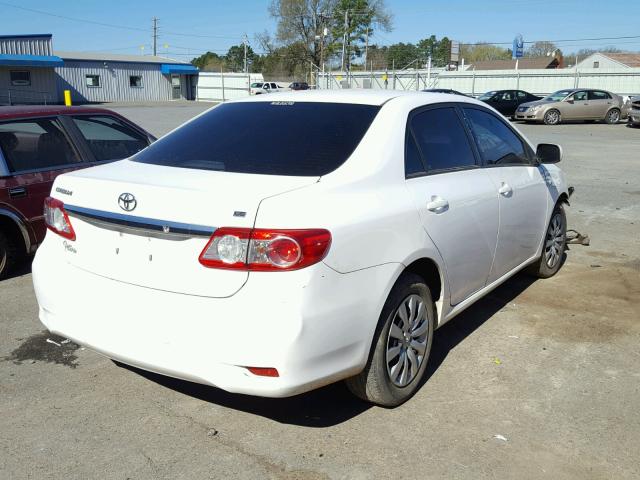 2T1BU4EE3CC799503 - 2012 TOYOTA COROLLA BA WHITE photo 4