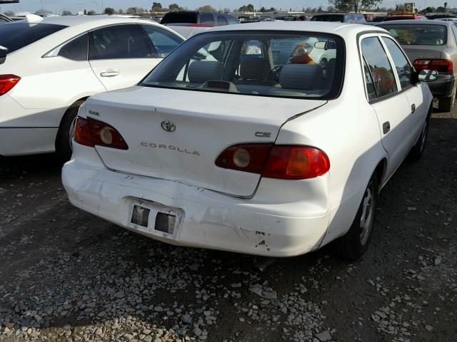 1NXBR12EX1Z443114 - 2001 TOYOTA COROLLA CE WHITE photo 4