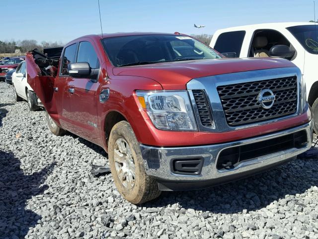 1N6AA1EJ9HN541648 - 2017 NISSAN TITAN S BURGUNDY photo 1