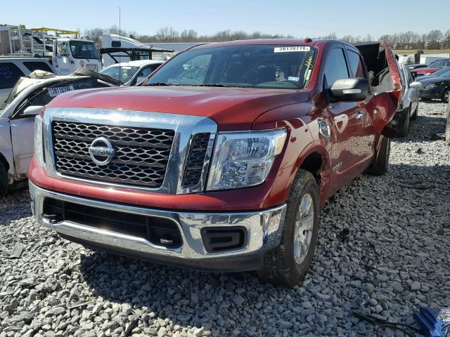 1N6AA1EJ9HN541648 - 2017 NISSAN TITAN S BURGUNDY photo 2