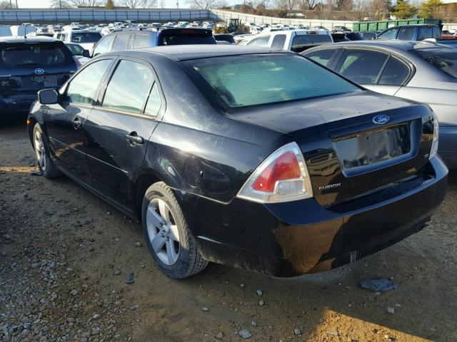 3FAHP07Z36R193021 - 2006 FORD FUSION SE BLACK photo 3