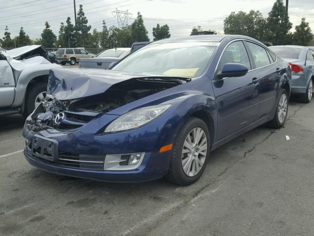 1YVHZ8CHXA5M17245 - 2010 MAZDA 6 I BLUE photo 2