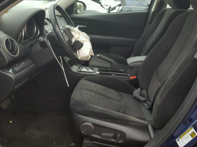 1YVHZ8CHXA5M17245 - 2010 MAZDA 6 I ლურჯი ფოტო 5