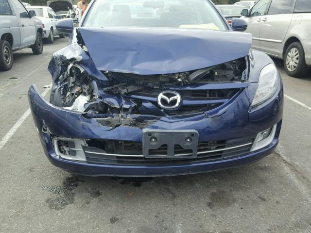 1YVHZ8CHXA5M17245 - 2010 MAZDA 6 I ლურჯი ფოტო 9