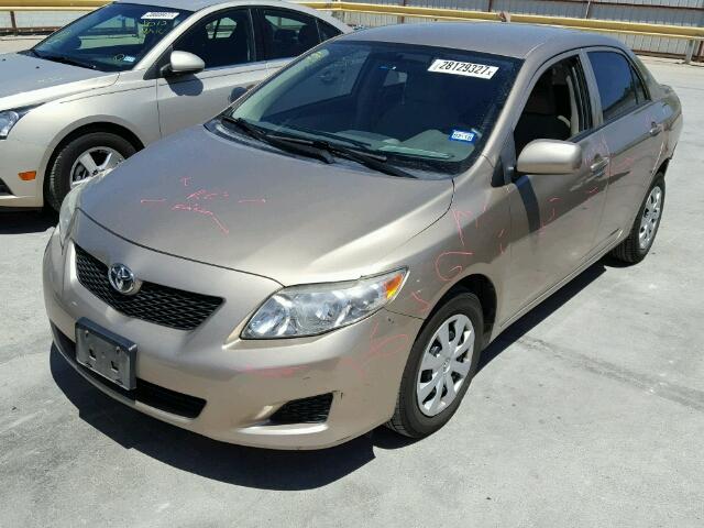 1NXBU4EE8AZ336056 - 2010 TOYOTA COROLLA BA TAN photo 2