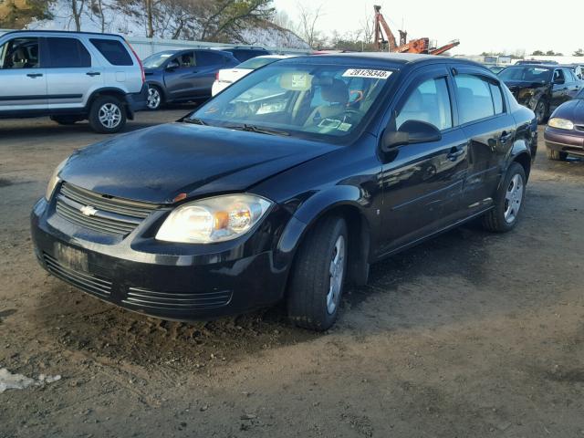 1G1AL58F487151386 - 2008 CHEVROLET COBALT LT BLACK photo 2