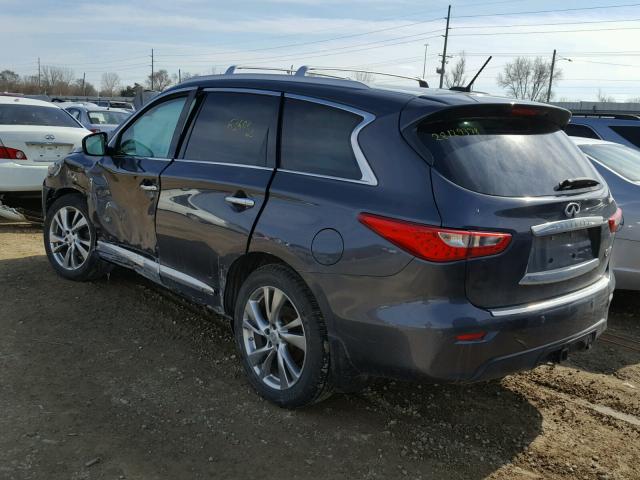 5N1AL0MMXEC518224 - 2014 INFINITI QX60 GRAY photo 3