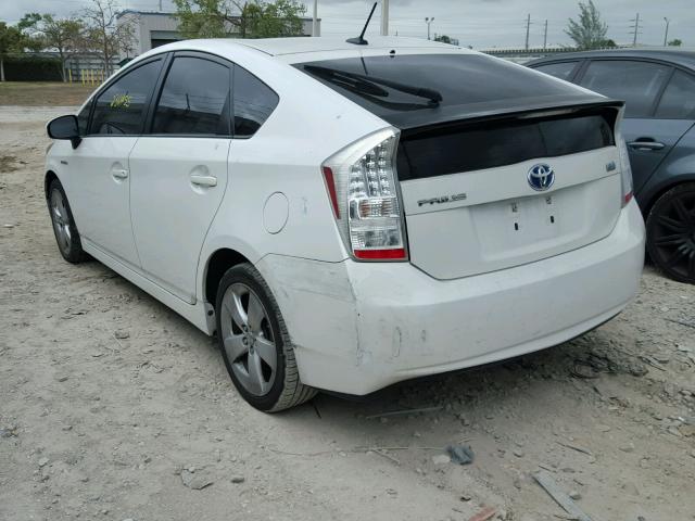 JTDKN3DU6A0129399 - 2010 TOYOTA PRIUS BEIGE photo 3