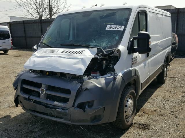 3C6TRVAG7HE515843 - 2017 RAM PROMASTER WHITE photo 2