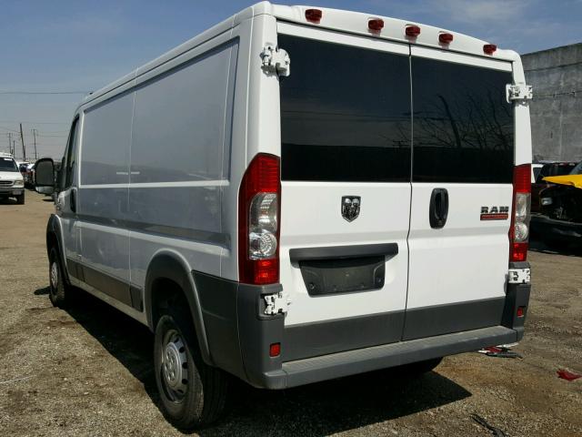 3C6TRVAG7HE515843 - 2017 RAM PROMASTER WHITE photo 3