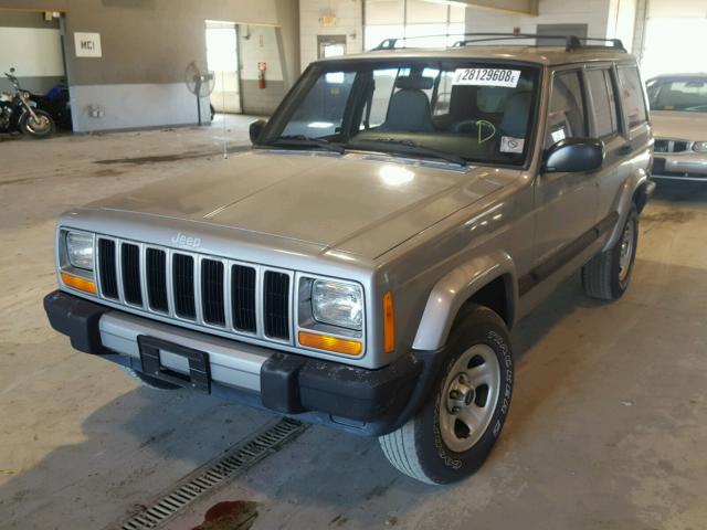 1J4FF48S4YL136559 - 2000 JEEP CHEROKEE S SILVER photo 2