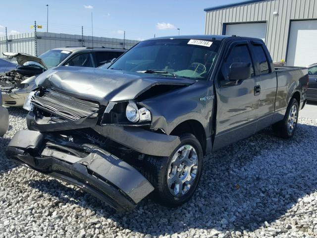 1FTRX12W56NA69904 - 2006 FORD F150 GRAY photo 2