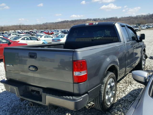 1FTRX12W56NA69904 - 2006 FORD F150 GRAY photo 4