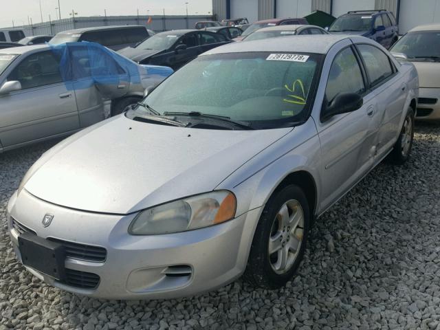 1B3EL46R62N298555 - 2002 DODGE STRATUS SE SILVER photo 2