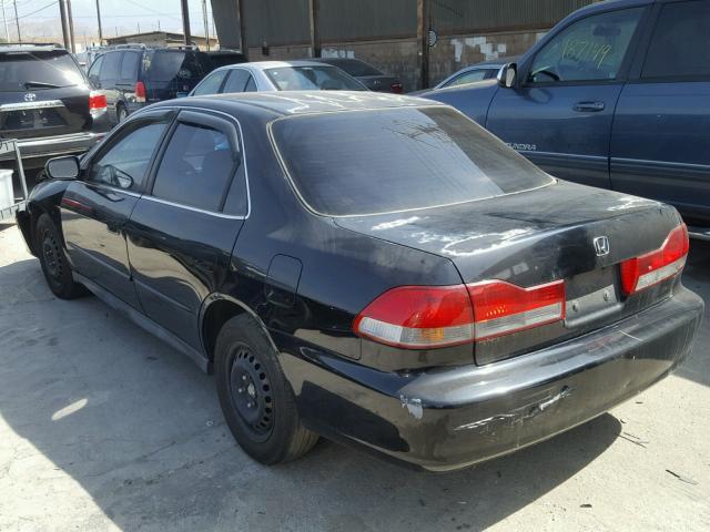 1HGCG66502A058512 - 2002 HONDA ACCORD LX BLACK photo 3