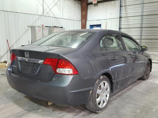 2HGFA1F58BH522343 - 2011 HONDA CIVIC LX GRAY photo 4