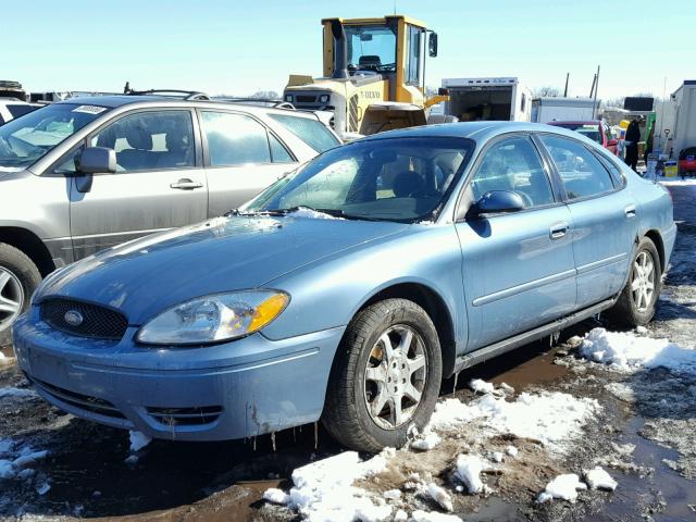 1FAFP56U56A215475 - 2006 FORD TAURUS SEL BLUE photo 2