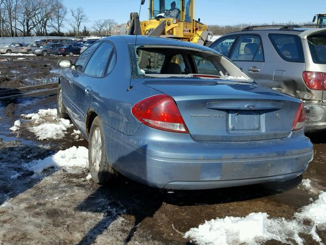 1FAFP56U56A215475 - 2006 FORD TAURUS SEL BLUE photo 3